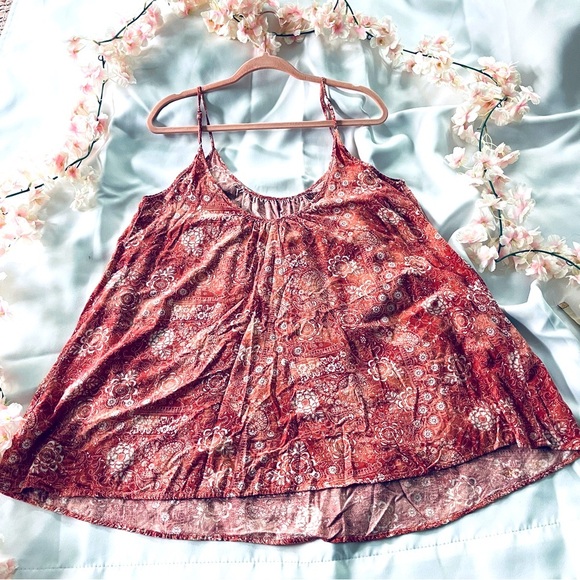 Bohemian Aztec Print Swing Spaghetti Strap Tank Top - Picture 2 of 8